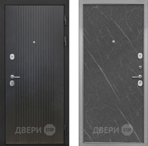 Входная металлическая Дверь Интекрон (INTECRON) Гектор ФЛ-295 Гладкая Гранит лава оникс в Электрогорске