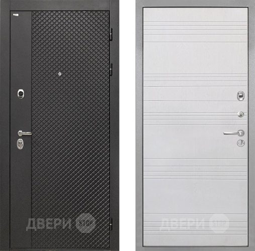 Входная металлическая Дверь Интекрон (INTECRON) Олимпия Black 4К ФЛ-316 Белый ясень в Электрогорске