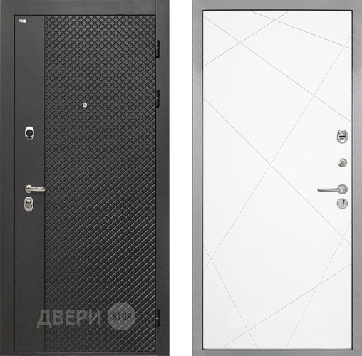 Дверь Интекрон (INTECRON) Олимпия Black 4К Лучи-М Софт милк в Электрогорске