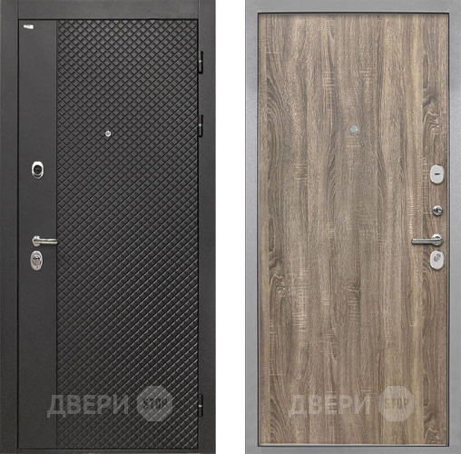 Дверь Интекрон (INTECRON) Олимпия Black 4К Гладкая Дуб турин в Электрогорске