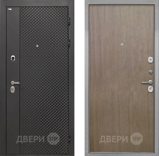 Входная металлическая Дверь Интекрон (INTECRON) Олимпия Black 4К Гладкая шпон Венге коричневый в Электрогорске