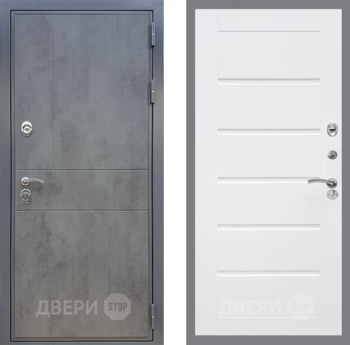 Входная металлическая Дверь Рекс (REX) ФЛ-290 Сити Белый ясень в Электрогорске