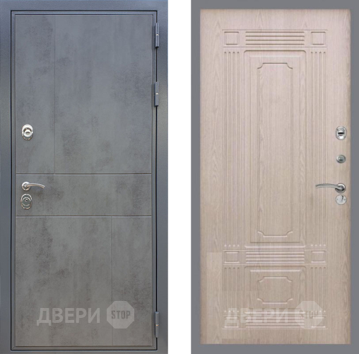 Входная металлическая Дверь Рекс (REX) ФЛ-290 FL-2 Беленый дуб в Электрогорске