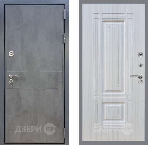 Входная металлическая Дверь Рекс (REX) ФЛ-290 FL-2 Сандал белый в Электрогорске