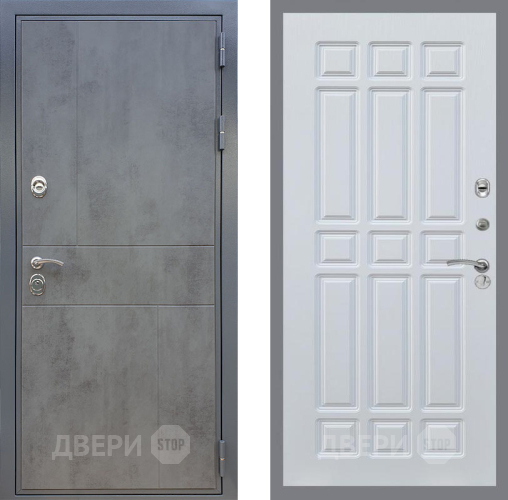 Входная металлическая Дверь Рекс (REX) ФЛ-290 FL-33 Белый ясень в Электрогорске