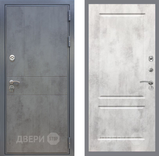 Входная металлическая Дверь Рекс (REX) ФЛ-290 FL-117 Бетон светлый в Электрогорске