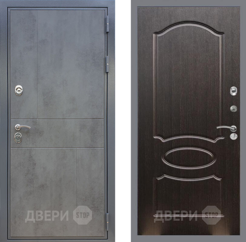 Входная металлическая Дверь Рекс (REX) ФЛ-290 FL-128 Венге светлый в Электрогорске
