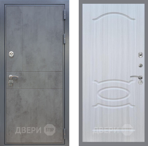 Входная металлическая Дверь Рекс (REX) ФЛ-290 FL-128 Сандал белый в Электрогорске