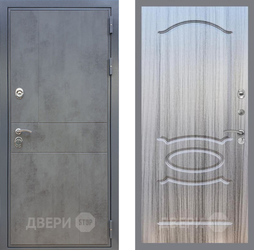 Входная металлическая Дверь Рекс (REX) ФЛ-290 FL-128 Сандал грей в Электрогорске