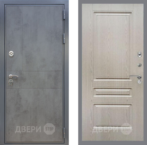 Входная металлическая Дверь Рекс (REX) ФЛ-290 FL-243 Беленый дуб в Электрогорске