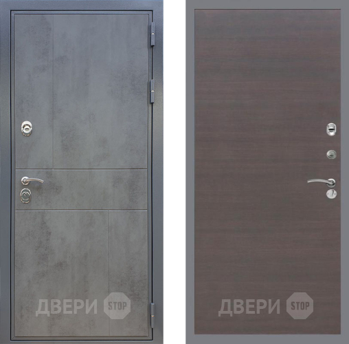 Входная металлическая Дверь Рекс (REX) ФЛ-290 GL венге поперечный в Электрогорске