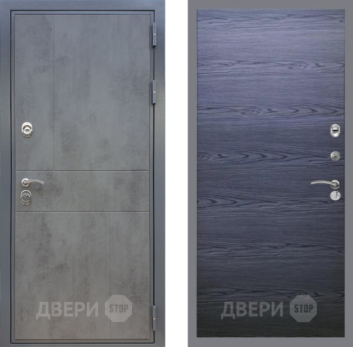 Входная металлическая Дверь Рекс (REX) ФЛ-290 GL Дуб тангенальный черный в Электрогорске