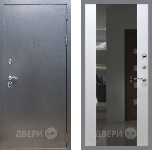 Дверь Рекс (REX) 11 СБ-16 Зеркало Белый ясень в Электрогорске