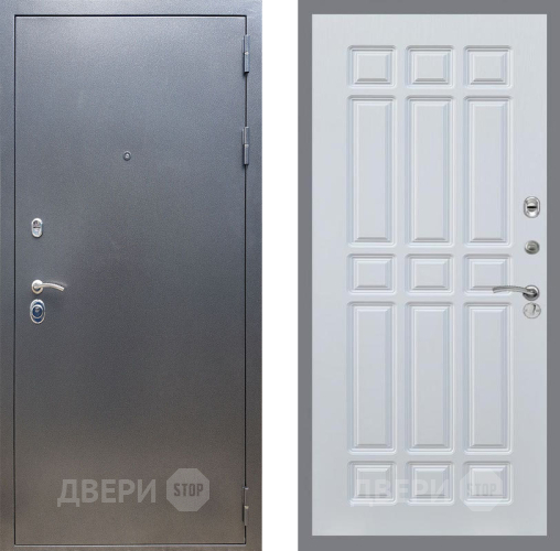 Входная металлическая Дверь Рекс (REX) 11 FL-33 Белый ясень в Электрогорске