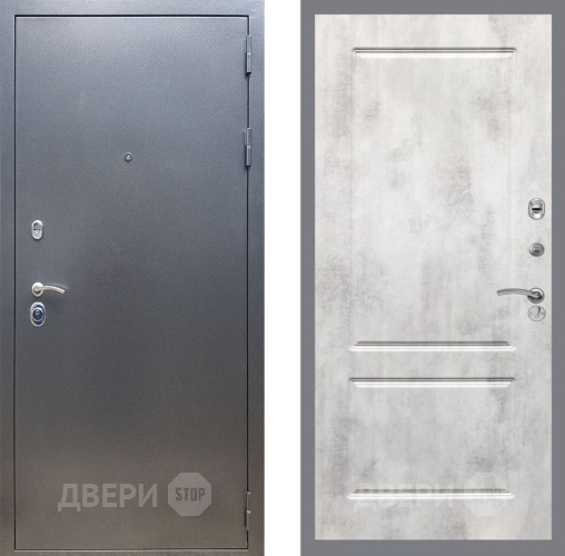 Входная металлическая Дверь Рекс (REX) 11 FL-117 Бетон светлый в Электрогорске