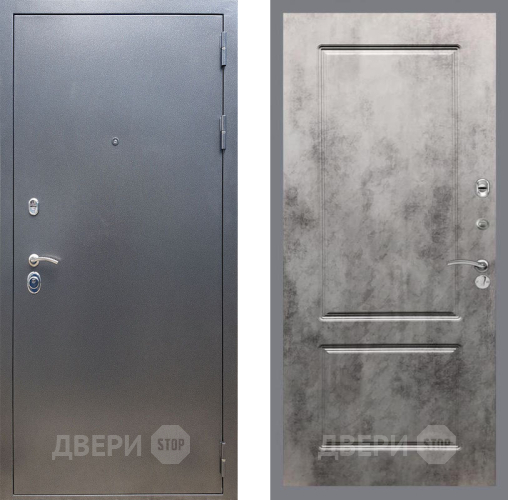 Входная металлическая Дверь Рекс (REX) 11 FL-117 Бетон темный в Электрогорске