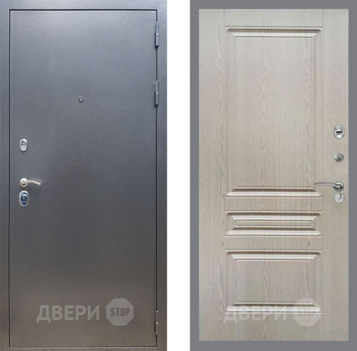 Входная металлическая Дверь Рекс (REX) 11 FL-243 Беленый дуб в Электрогорске