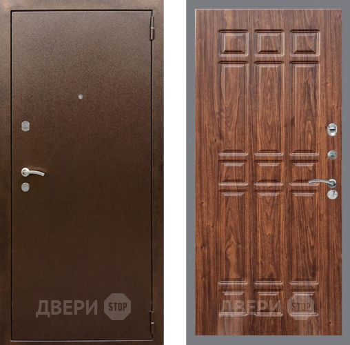 Дверь Рекс (REX) 1А Медный Антик FL-33 орех тисненый в Электрогорске