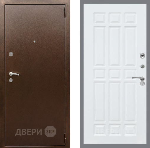 Дверь Рекс (REX) 1А Медный Антик FL-33 Силк Сноу в Электрогорске