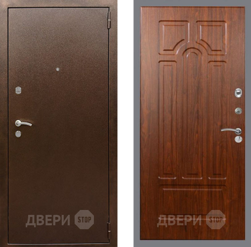 Входная металлическая Дверь Рекс (REX) 1А Медный Антик FL-58 Морёная берёза в Электрогорске