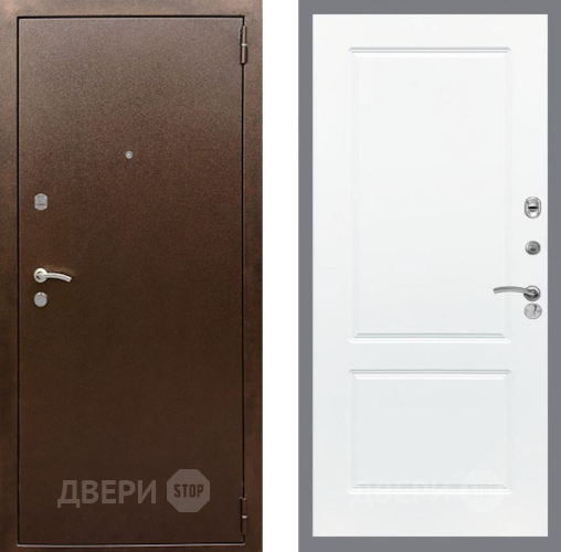 Дверь Рекс (REX) 1А Медный Антик FL-117 Силк Сноу в Электрогорске