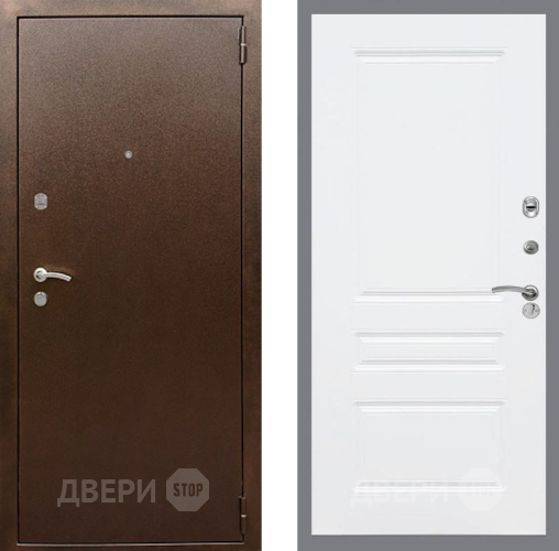 Дверь Рекс (REX) 1А Медный Антик FL-243 Силк Сноу в Электрогорске