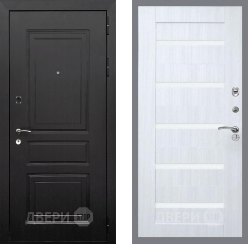 Дверь Рекс (REX) 6 Венге СБ-14 стекло белое Сандал белый в Электрогорске