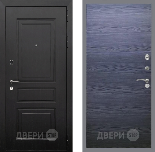 Входная металлическая Дверь Рекс (REX) 6 Венге GL Дуб тангенальный черный в Электрогорске