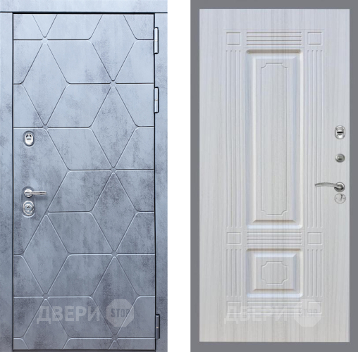 Входная металлическая Дверь Рекс (REX) 28 FL-2 Сандал белый в Электрогорске
