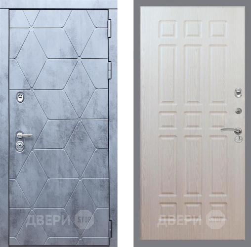 Входная металлическая Дверь Рекс (REX) 28 FL-33 Беленый дуб в Электрогорске