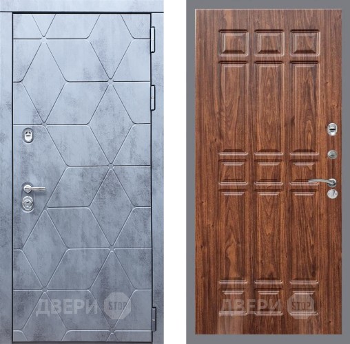 Входная металлическая Дверь Рекс (REX) 28 FL-33 орех тисненый в Электрогорске