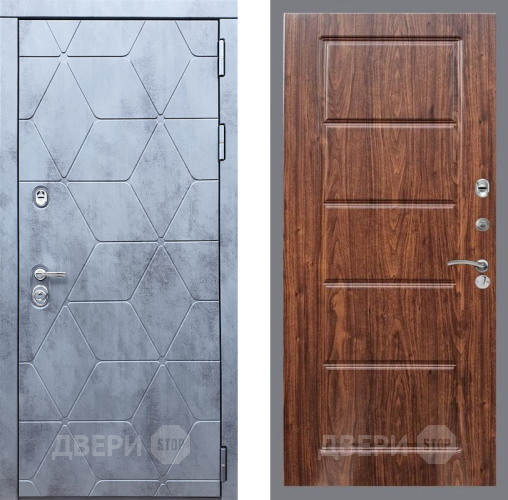 Входная металлическая Дверь Рекс (REX) 28 FL-39 орех тисненый в Электрогорске