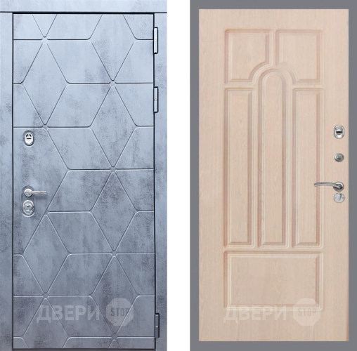 Входная металлическая Дверь Рекс (REX) 28 FL-58 Беленый дуб в Электрогорске