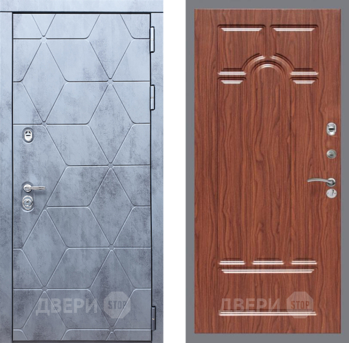 Входная металлическая Дверь Рекс (REX) 28 FL-58 орех тисненый в Электрогорске