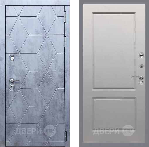 Входная металлическая Дверь Рекс (REX) 28 FL-117 Грей софт в Электрогорске