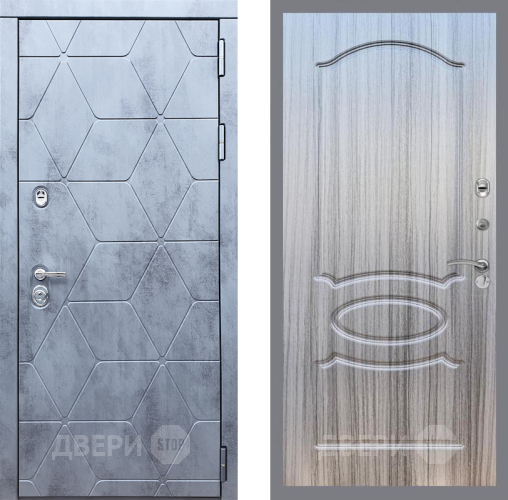 Входная металлическая Дверь Рекс (REX) 28 FL-128 Сандал грей в Электрогорске