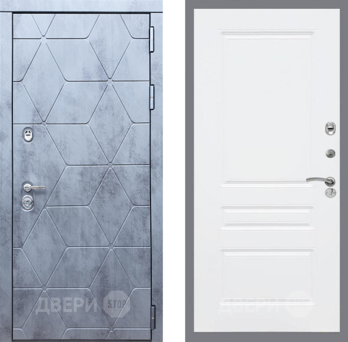 Входная металлическая Дверь Рекс (REX) 28 FL-243 Силк Сноу в Электрогорске