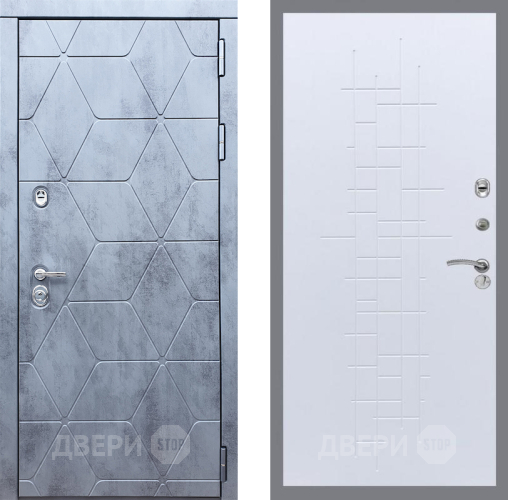 Входная металлическая Дверь Рекс (REX) 28 FL-289 Белый ясень в Электрогорске