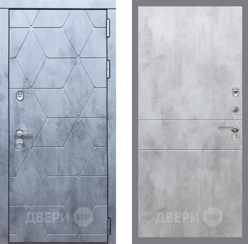 Входная металлическая Дверь Рекс (REX) 28 FL-290 Бетон светлый в Электрогорске