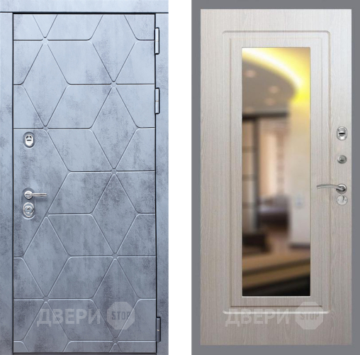 Входная металлическая Дверь Рекс (REX) 28 FLZ-120 Беленый дуб в Электрогорске