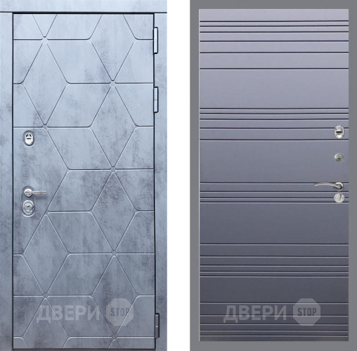 Входная металлическая Дверь Рекс (REX) 28 Line Силк титан в Электрогорске