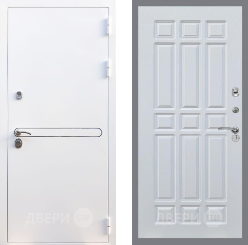 Дверь Рекс (REX) 27 FL-33 Белый ясень в Электрогорске