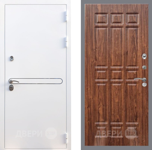 Входная металлическая Дверь Рекс (REX) 27 FL-33 орех тисненый в Электрогорске