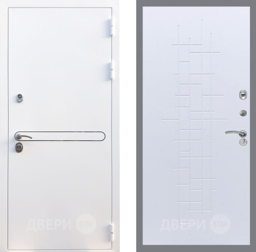 Входная металлическая Дверь Рекс (REX) 27 FL-289 Белый ясень в Электрогорске