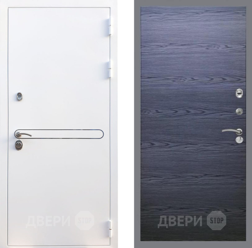 Входная металлическая Дверь Рекс (REX) 27 GL Дуб тангенальный черный в Электрогорске