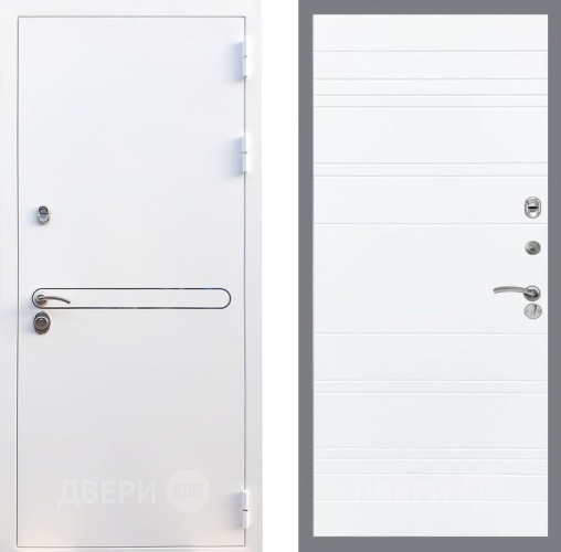 Входная металлическая Дверь Рекс (REX) 27 Line Силк Сноу в Электрогорске