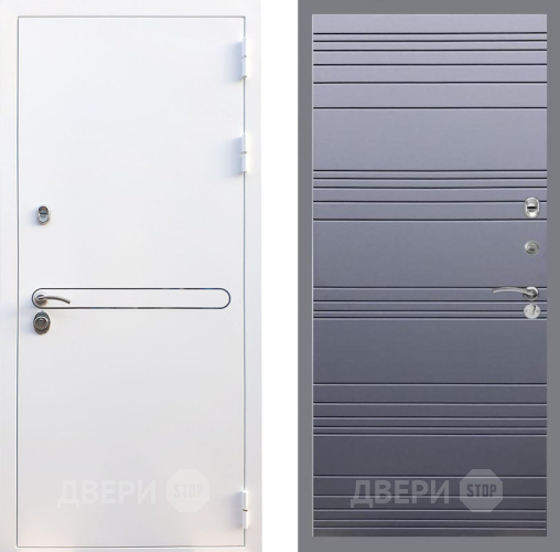 Входная металлическая Дверь Рекс (REX) 27 Line Силк титан в Электрогорске