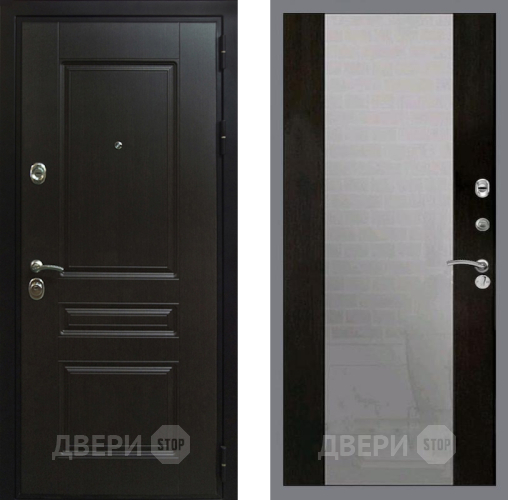 Входная металлическая Дверь Рекс (REX) Премиум-Н СБ-16 Зеркало Венге в Электрогорске