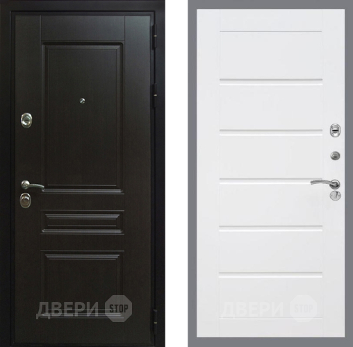 Входная металлическая Дверь Рекс (REX) Премиум-Н Сити Белый ясень в Электрогорске
