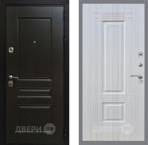 Входная металлическая Дверь Рекс (REX) Премиум-Н FL-2 Сандал белый в Электрогорске